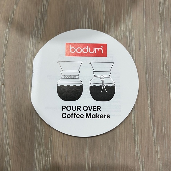 Bodum 8-Cup Glass Pour Over Coffee Maker with Stainless Steel Filter. New no box - Picture 4 of 8